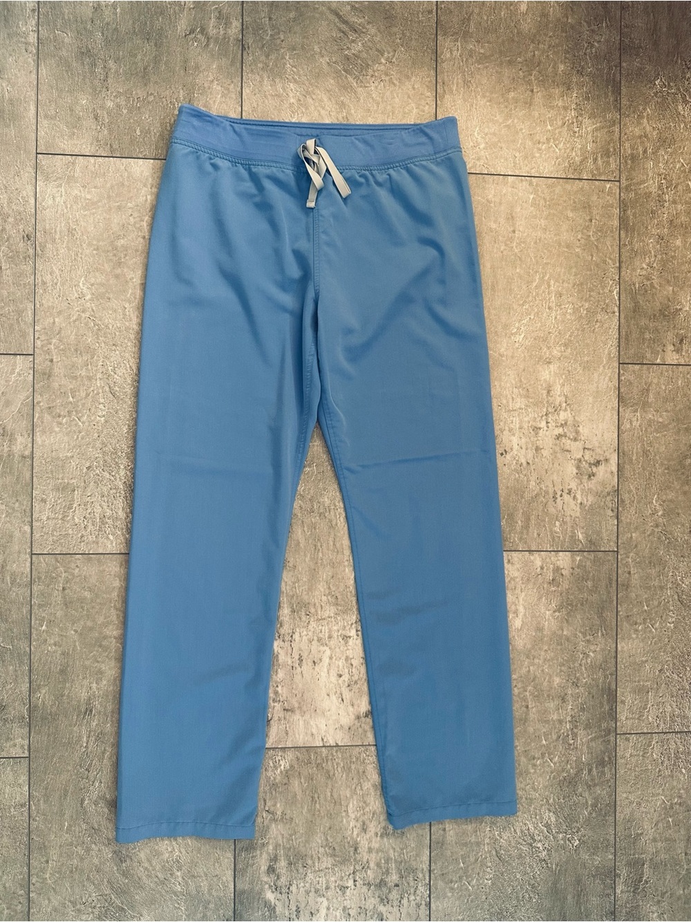 Figs Ciel Blue Livingston Scrub Pants Size Large Tall EUC